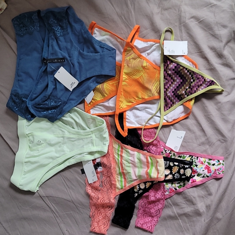 9 UO cotton thong bikini hipster undies bundle